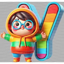 Cartoon letters-CL 562
